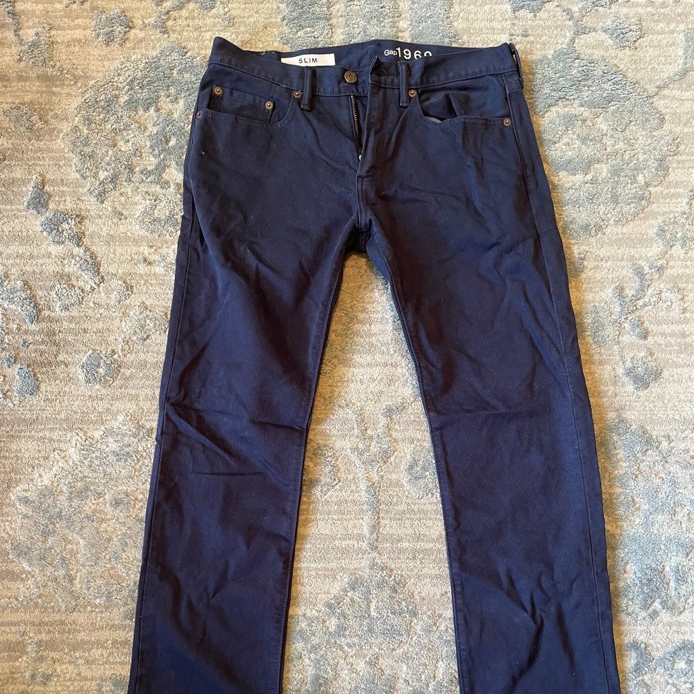 Gap Men's Slim Pants Flat Front